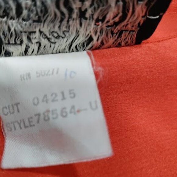 Carole Little St. Tropez West Silk Vintage Cropped Boho Hipster Whimsy Shirt M - Picture 8 of 12